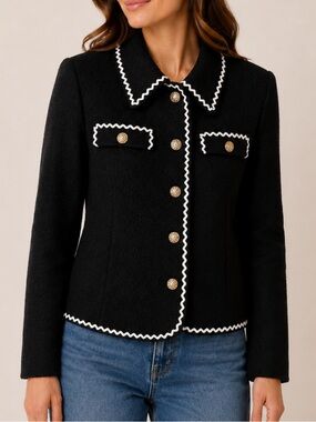 Herbert Grossman Black Blazer‎ Size 8